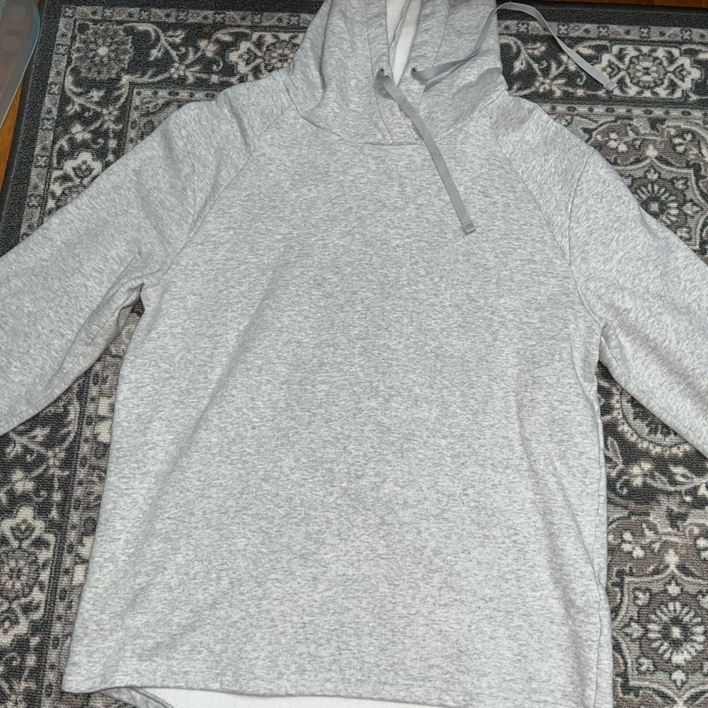 Grey pull over hoodie